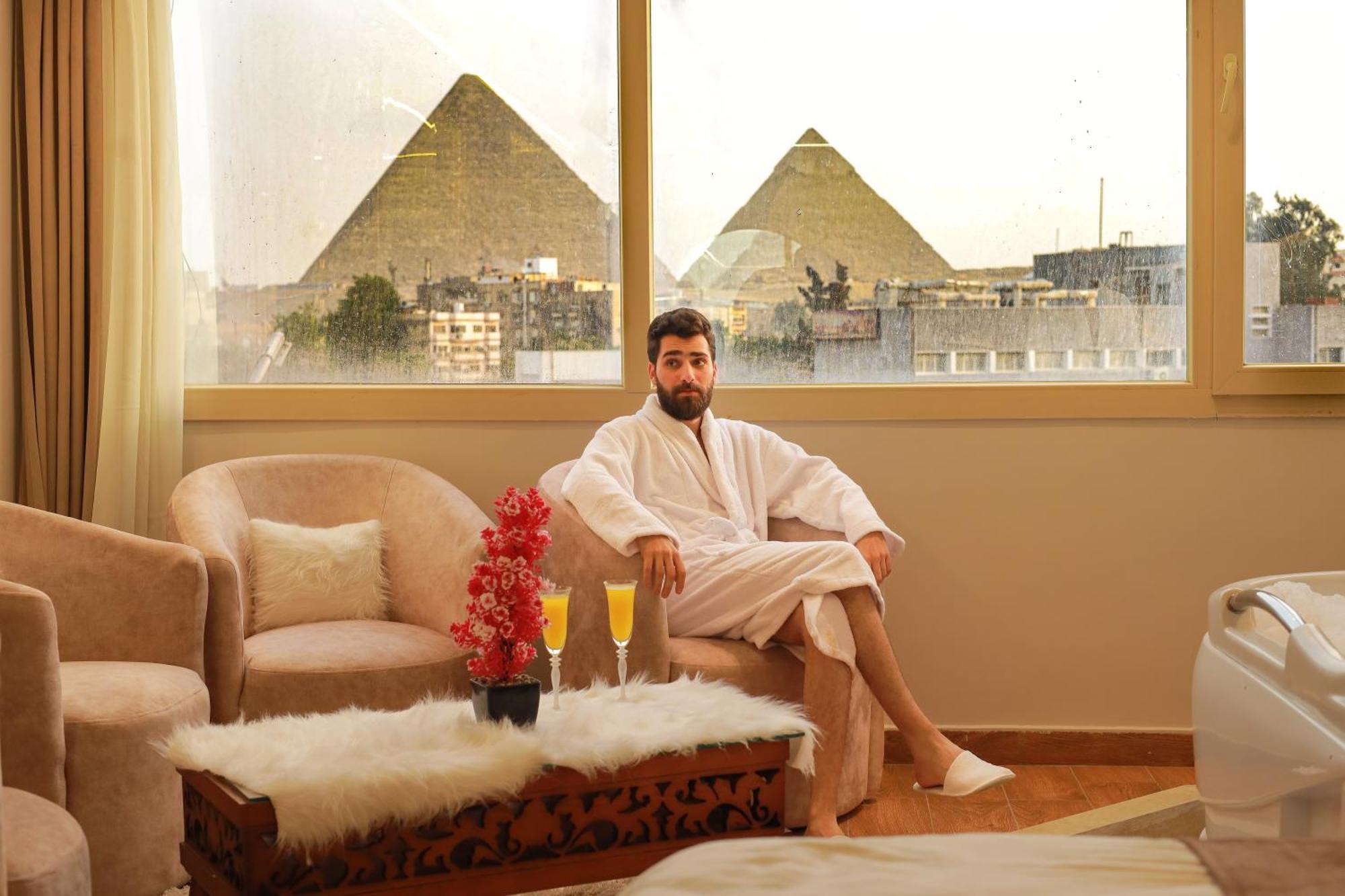The Muse Pyramids Inn Kafret el-Gabal Esterno foto