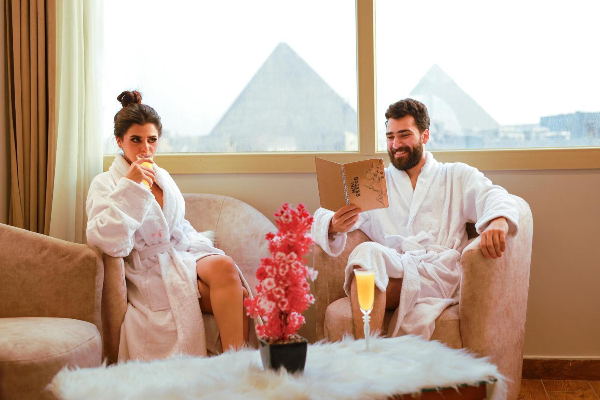 The Muse Pyramids Inn Kafret el-Gabal Esterno foto